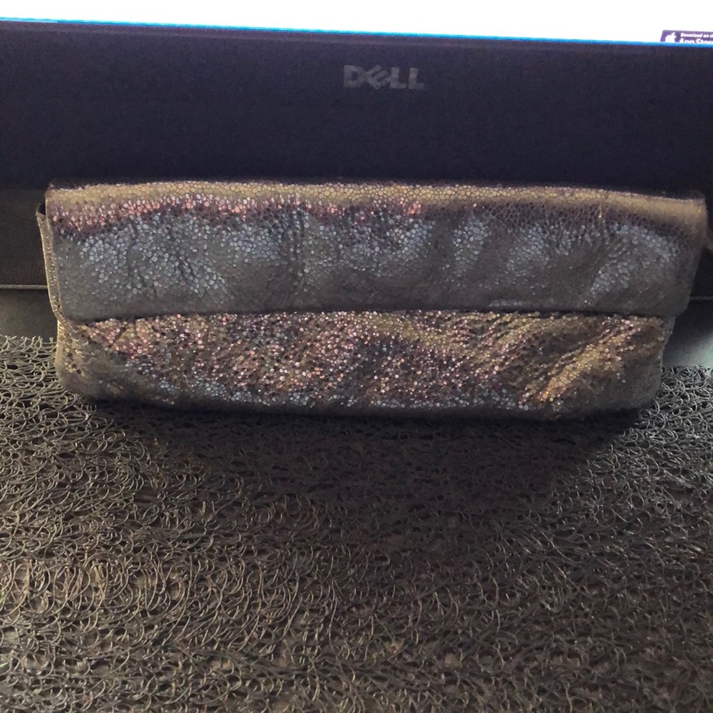 J Crew Silver Evening Bag